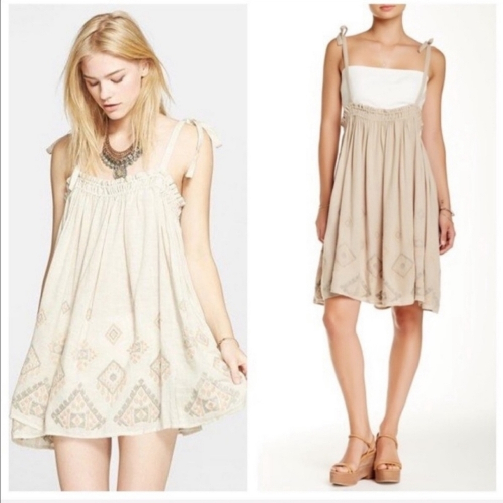 Free People Summer Sun Embroidered Tunic